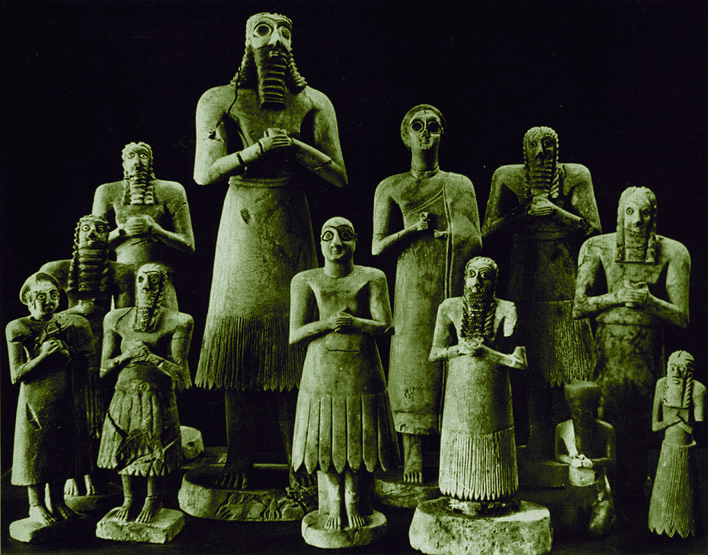 <p>阿布神廟（Abu&nbsp;Temple）大理石群像／約西元前&nbsp;2500&nbsp;年／大理石／最高&nbsp;75&nbsp;公分&nbsp;美國&nbsp;芝加哥大學東方博物館藏&nbsp;</p>
